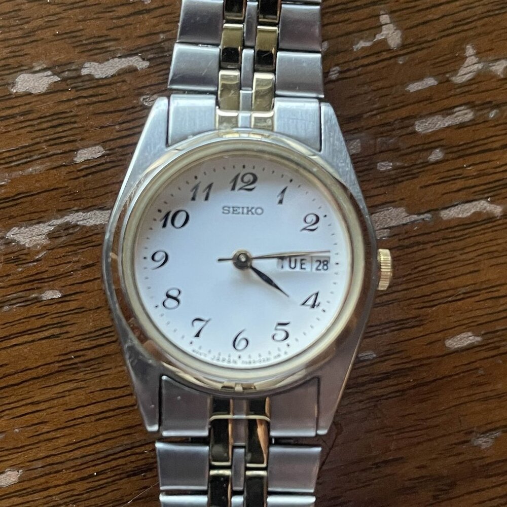 Seiko Silver and Gold Women's Watch